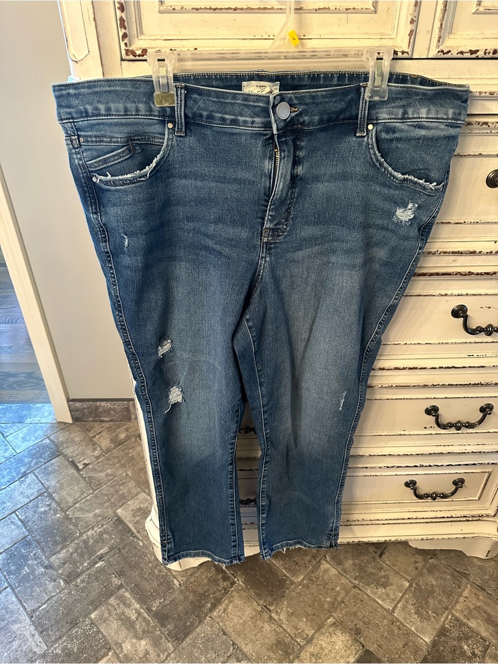 Maurices Blue Boyfriend Distressed Jeans